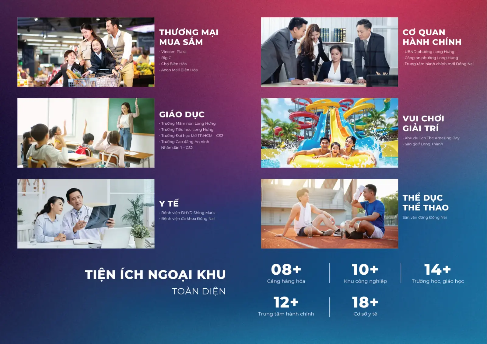 Tiện ích ngoại khu toàn diện tại Izumi